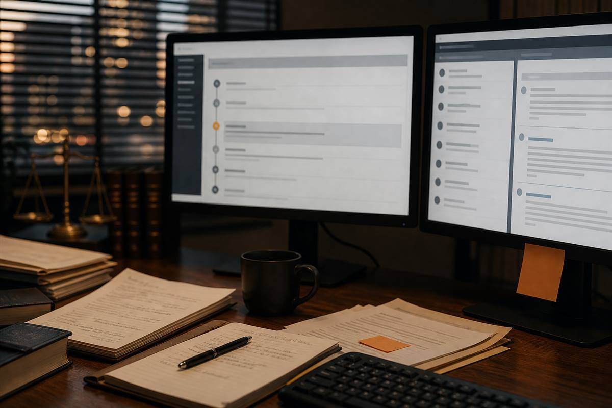 Seguimiento digital del expediente en pantallas de trabajo